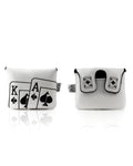 White Out Ace of Spades - Center Shaft Mallet Putter Cover